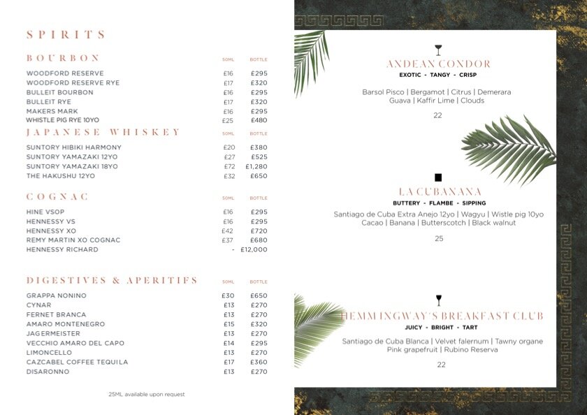inca london menu 